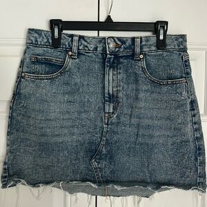 Denim mini skirt